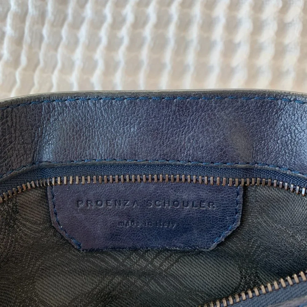 Proenza Schouler Ps1 Navy Leather Cross Body Bag - Picture 15 of 16